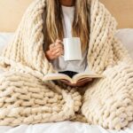 hand knit blanket