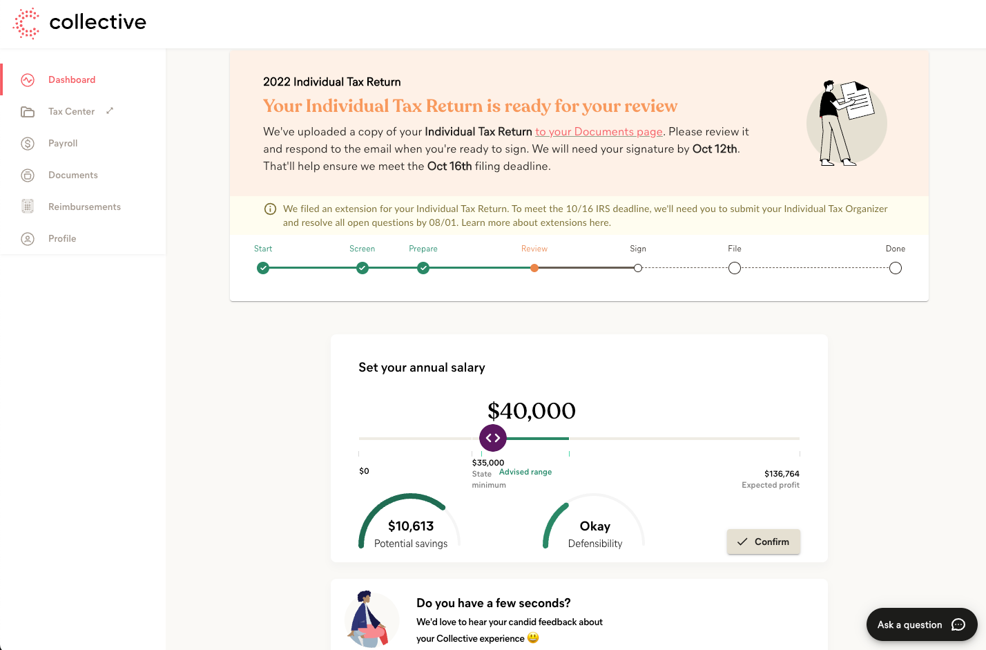 collective.com dashboard