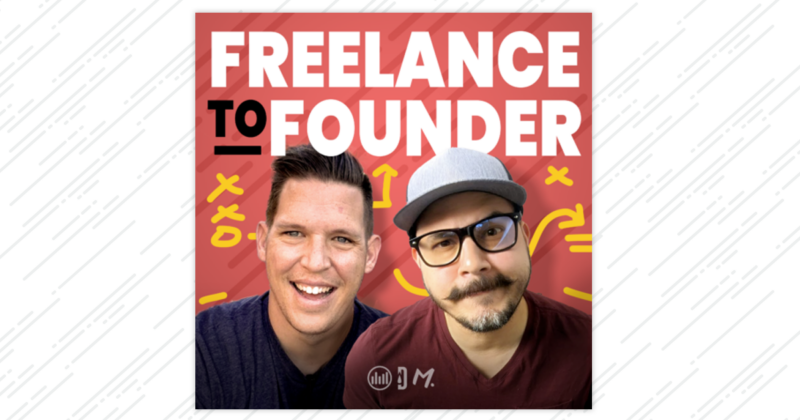 freelance to founder cover art on white background