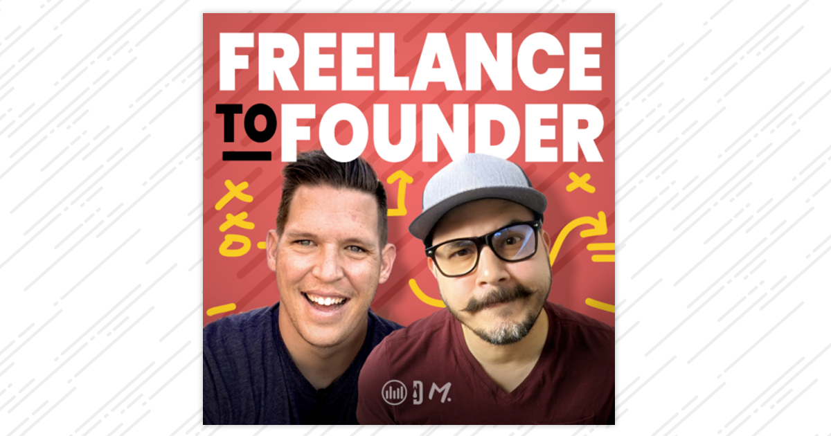 freelance to founder cover art on white background
