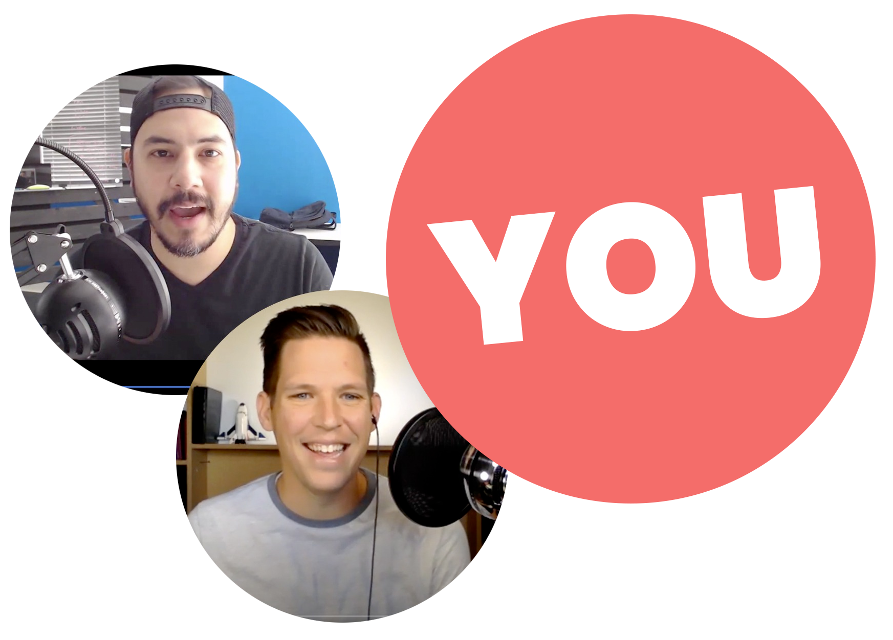 Freelance to Founder Hosts Talking on Mics