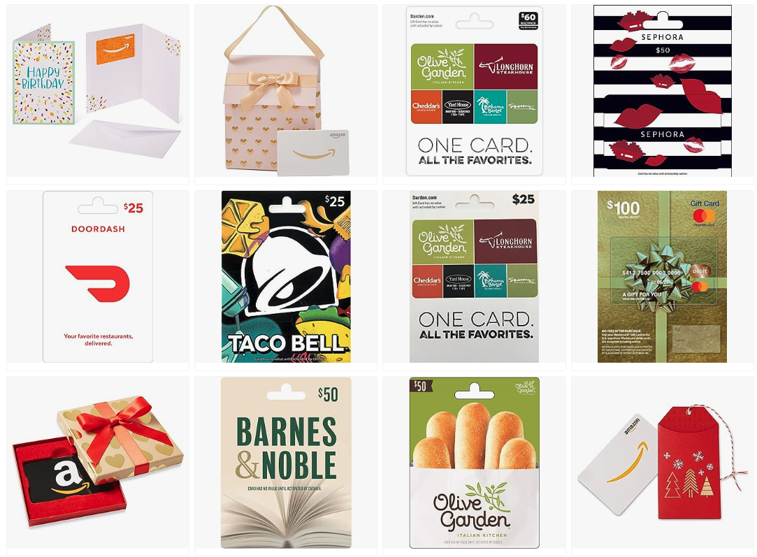 gift cards