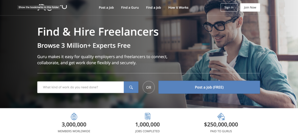 Sites like Upwork - GURU