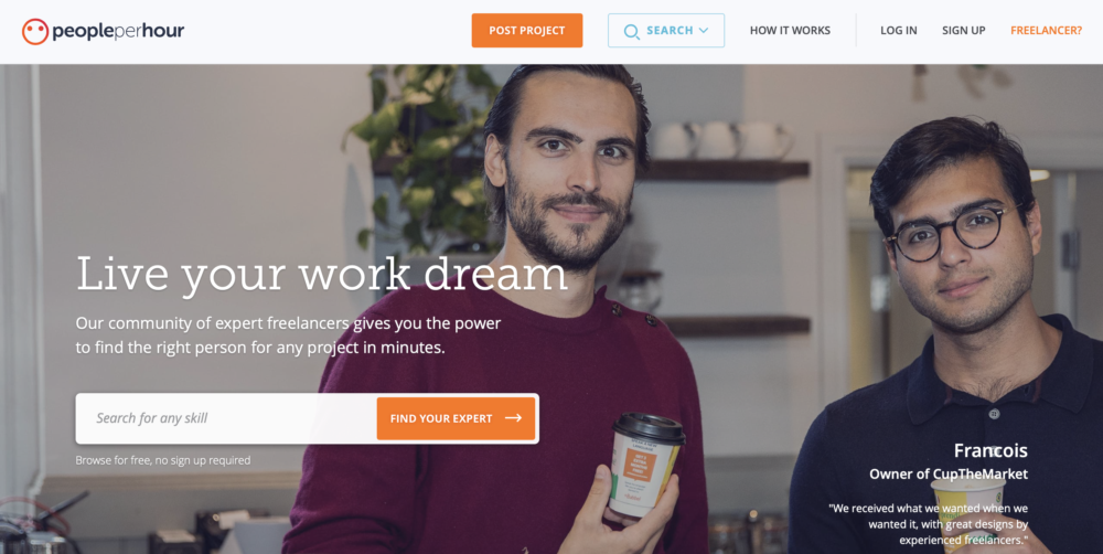 Sites like Upwork - People Per Hour