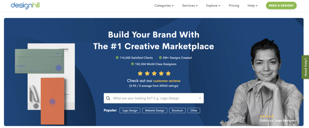 sites like upwork - designhill