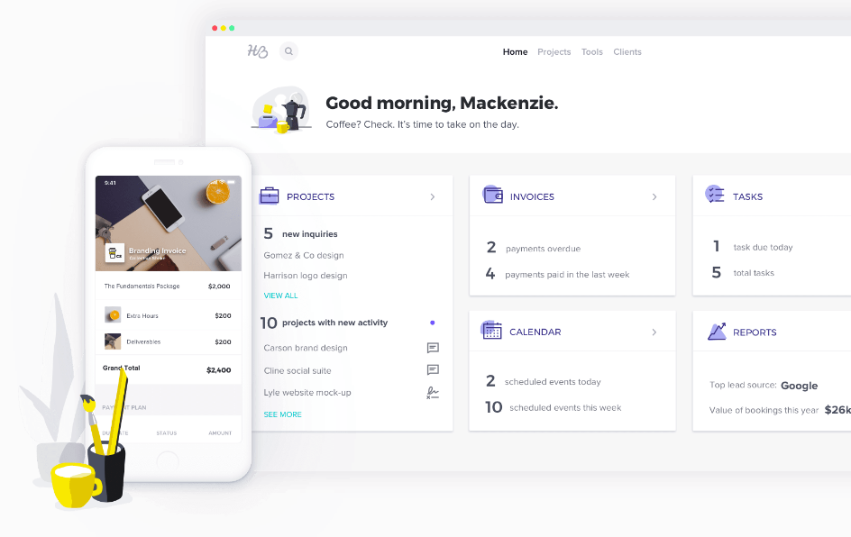 CRM for freelancers - Honeybook